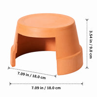 Snake Hide for Shedding, Moist Hide for Snakes, Ceramic Reptile Hide for Terrarium, Humid Cave Shelter