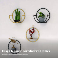 drilldamageno-cost Installation Semi-Circle Pot Rack Easy to Install Plant Holder Minimalist Design vertical surface Mounted Display Space-Saving for Renters, Apartment Dwellers, Home Decorators, Balcony, Living Room, Entrymethod, Hallmethod