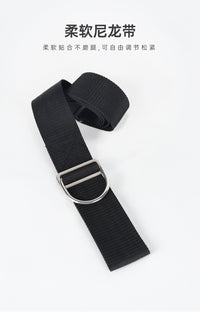 DIDEEP Technical Diving Wing Side Mount Webbing Crotch Strap with 316 Stainless Steel Buckle and D-Ring