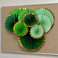 2026 New Year Decorative Paper Fan Flower Set for Holiday and Classroom Decor