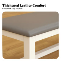 Padded Shoe Bench Multi-Purpose Padded Entryway Bench adaptable Use Long Stool for Homeowners, Business Owners, dressing area, Bedroom, Retail outlet
