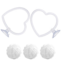 2 Pieces Aquarium Exercise Loop Interactive fishing Training Loop Lightweight with Suction Cup for Bettas
