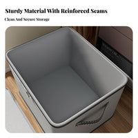 Fastener Ed Clothes Storage Bin Allergen-Resistant-Resistant Foldable Textile Storage Box Stackable Clothes Organizer Large