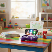 Stress Relief Music Dance Game Brain Training Handheld Dance Game Interactive Light up Button Toy Hand-Eye Coordination for Children, Indoor Play, Travel, Party