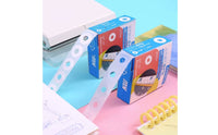 Easy to Use Hole Reinforcement Sticker Thin Design Notebook Punch Hole Reinforcement Tear-Resistant Office Supply for School