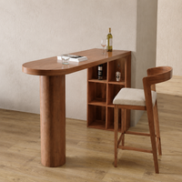 bar table with storage
