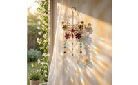 Faceted Beads Crystal Butterfly Suncatcher Floral Accents Butterfly Sun Catcher Multicolored Rainbow Creator Ornament Teardrop Pendants