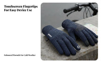 Touchscreen Winter Gloves Water Resistant Touchscreen Sport Gloves Lightweight for Cyclists, Students, Driving, Fishing, Cold Weather