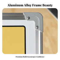 Aluminum Frame Basketball Coaching Board Hanging Design Dry Erase Basketball Strategy Board Lightweight for Training, Courtside, Locker Room