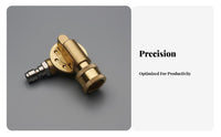 Cleans Hard-to-Reach Areas Pressure Washer Angle Adapter Long-Lasting Brass & Stainless Steel Pivoting Pressure Washer Coupler 180-Degree Rotation Quick Connect Angle Adapter Adjustable 7 Angles for Car Detailers