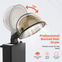 Portable Salon Hair Dryer with Stand, Steam Treatment, Timer (US Plug)