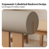 Cylinder Rearrest Chair Nordic Look Household Furniture Modern Minimalist Design Sturdy Construction for Interior Decorators