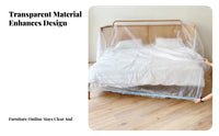 Dustproof Disposable Dust Cover Thickened Material Plastic Bed and Sofa Cover Waterproof for Movers, Painters, Renovation, Storage, Painting