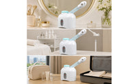 Electric Tabletop Facial Steamer Warm Mist Facial Steamer with Spray Tube Compact Portable for Women, Beauticians, Home Spa, Bathroom, Salon