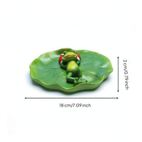Buoyant Frog Ornament Decorative Buoyant Base with Frog Painted for Gardeners, Balcony