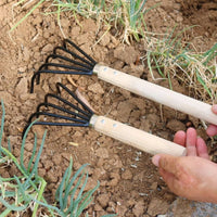 Easy to Use 5-Tine Rake Long-Lasting Long Handle Rake Hard and Sturdy for Farm, Beach