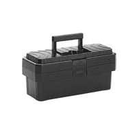 Large Capacity Heavy Duty Tool Box Reinforced Structure Double Layer Storage Case Shock Resistant for Craftsmen, Workshop, Garage, Job Site