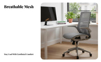 Reclining spinerest Ergonomic Mesh Chair with Headrest Lumbar Support Highrear Mesh Task Chair Adjustable support componentrests Rolling Seat 360° rotate for Students, Remote Workers, gaming enthusiasts, Study Room, Bedroom, Gaming Setup