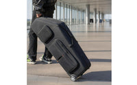 Shielding Baritone Sax Case with Wheels Contoured Baritone Saxophone Case Portable Cushioned for Saxophonists