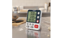 Adjustable Volume 3 Channel Digital Timer Memory Function Triple Display Timer Time Management Tool for Students