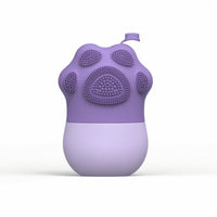 Flexible Cat Paw Ice Mold with Brush Facial Ice Mold Hanging Loop Face Cooler Reusable