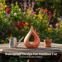 Pear Shaped birds Feeder Waterproof Teardrop Feeder Lightweight birdsWatching Equipment for Balcony, Backyard, Patio