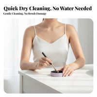 No Water Needed Makeup Brush Cleaning Box Waterless Dry Makeup Brush Cleaner Reusable for Travel, Dressing Table, Bathroom