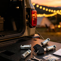 4 Pieces Roof Lock Cylinder Core Zinc Alloy Lock Cylinder Cylinder with Keys Compatible for Road Trips