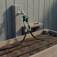 Anti-Kink Garden Hose Y Connector Leak Proof Y Hose Splitter Threaded Connection Faucet Splitter Heavy Duty for Irrigation