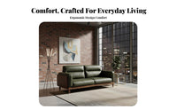 Wood Frame Settee sturdy Construction Couch Comfortable Cushioning Household Furniture for Apartment Dwellers, Homeowners, Living Room, Office, Study