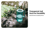 Long Spout Watering Can Nordic Design Transparent Plant Waterer Modern Design 1L Watering Jug for Owners, Balcony, Office