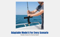 Stainless Steel Fishing Rod Holder, Motorcycle Mount, Boat Support, Adjustable Tube, Outdoor Accessory
