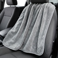 1000 GSM Car Microfibre Cloth, Single Sided Car Towel for Detailing, Very Soft Coral Fleece Drying Towel for Glass and Paint Cleaning