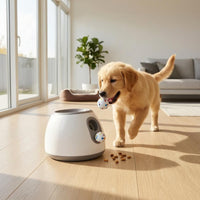 Pet Ball Launcher Side Opening Domed Ball Launcher Animal Plaything Three Balls Indoor and Outdoor Use