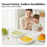 316L Stainless Steel Countertop Chilled Yogurt Maker No-Electric Manual Ice Cream Tray Cold Plate