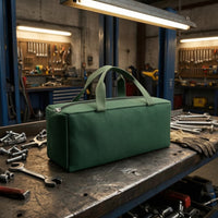Canvas Tool Bag Heavy-Duty Zippered Tool Bag Organizer for Mechanics, Electricians, Job Site, Workshop, Car