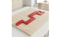 Aluminum Alloy U Slot Template Thickened Cabinet Handle Jig Accurate Positioning Wardrobe Handle Jig Precise Cutting for Carpenters, Woodworkers, Furniture Workshop