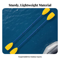 Detachable 2-Piece Boat Paddle Easy Assembly 2-Piece Kayak Paddle Long-Lasting Oar Secure Connection for Canoeists, Outdoor Enthusiasts, Kayaking, Canoeing, Boating, Water Sports