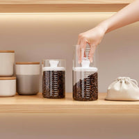 Vacuum Seal Canister Airtight Glass Jar Broad-Opening for Kitchen