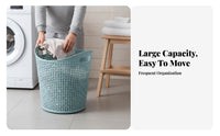 Imitation Rattan container Woven Design Laundry Hamper adaptable for Dormitory