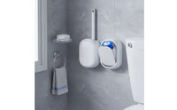 Disposable Toilet Brush Wall-Mounted Disposable Toilet Bowl Brush Cleaning Tool Allall-Inclusive Long-Handled for Bathroom