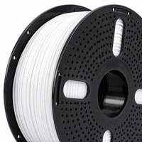 Filament 1.75mm White 1KG Spool, Upgraded PLA Material for FDM 3D Printers, Stronger Tougher for Prototyping and Modeling Hobbyists