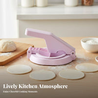 Dumpling Skin Maker Handheld Doughes Press for Dumpling Wrappers,Manual Press Tool, Convenient Homemade Dumplings,for Kitchen Restaurant