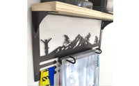 Sturdy Metal Construction Race Bib and Medal Display Hanger Multi-Functional Race Bib Medal Holder Motivational Design Wall Mounted Awards Rack Easy Installation for Runners