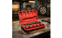 9 Pieces Rust Removal Brush Kit Complete Wheel Hub Cleaning Brush Set Heavy-Duty Wheel Stud Cleaning Kit for Mechanics, Auto Detailing