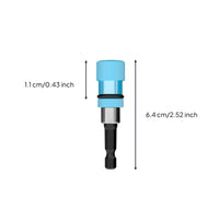 Single-Handed-Handed Use Quick Change Bit Holder Long-Lasting Quick Release Bit Holder Knurled Grip Hex Shank Adapter Heavy-Duty for Professionals, Repair, Construction