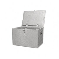 30L Expanded Polypropylene Cooler Box Fitted Lid Insulated Food Box Smooth Textured Rectangular Insulated Container