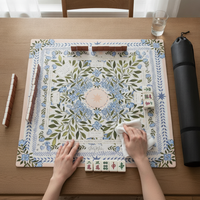 Mahjong Table Mat Thickened Silent Non-Slip Game Tablecloth for Home Entertainment