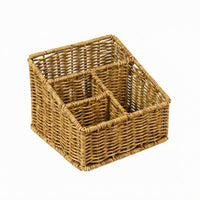 Woven Organizer Basket Rustic Style Rectangular Organizer Basket