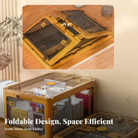 Foldable Book Storage Box Strong Load Bearing Folding Plastic Organizer
